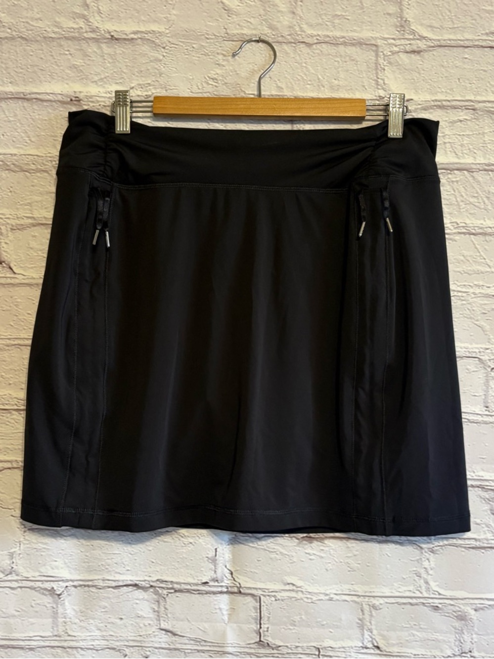Antigua Black Active Mini Skirt